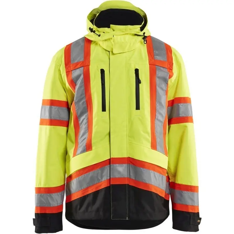 Blaklader 49381977 Hi-Vis Shell Jacket, High-Visibility Yellow / Black