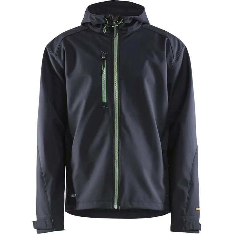 Blaklader 49392517 Pro Softshell Jacket, Dark Navy / Green
