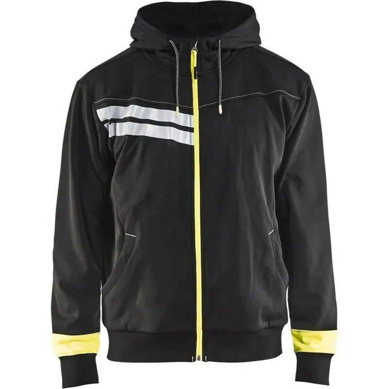 Blaklader 49582526 Visibility Hooded Sweatshirt, High-Visibility Yellow / Black