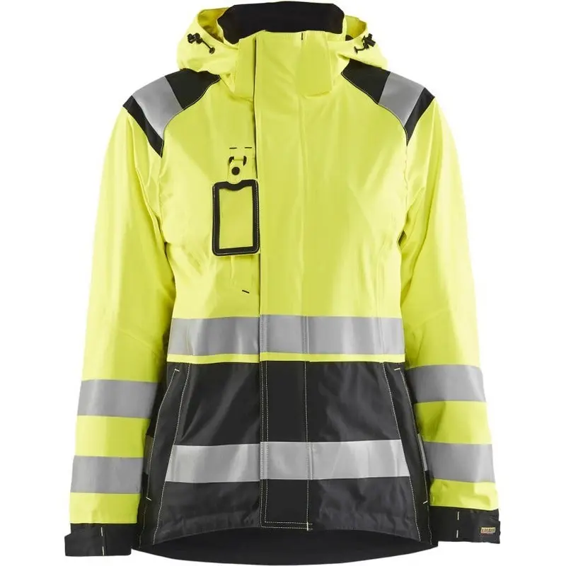 Blaklader 49681987 Women's Hi-Vis Shell Jacket, High-Visibility Yellow / Black