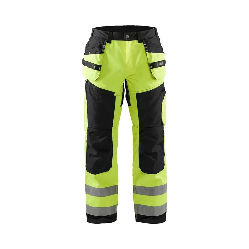Blaklader Workwear 1609-1860-3399 HI-VIX X1600 Work Pants, Hi-Viz Yellow/Black