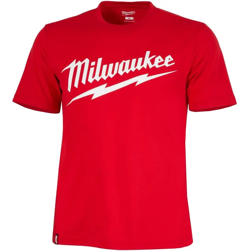 Milwaukee Heavy Duty Short Sleeve Red T-Shirt with Logo