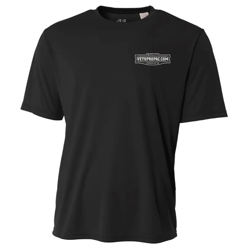 Veto Pro Pac Dry Fit Short Sleeve T-Shirt, Black