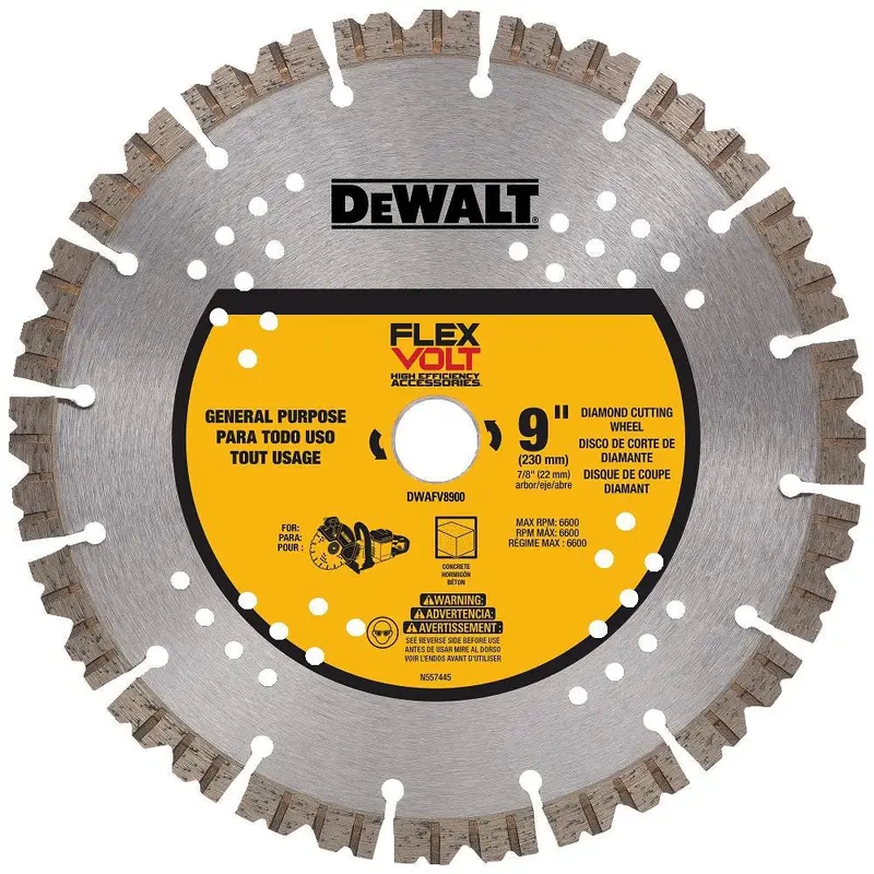 DeWalt DWAFV8900 9-Inch FLEXVOLT Diamond Cutting Wheel (PROMO)