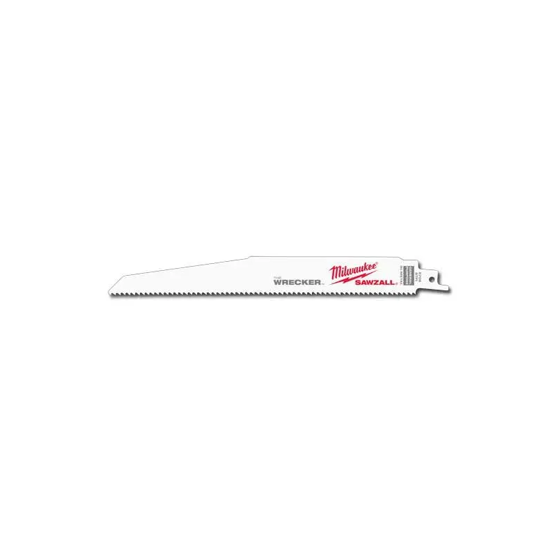 Milwaukee 48-00-5706 9" 8 TPI The Wrecker SAWZALL Blade, 5-Pack (PROMO)