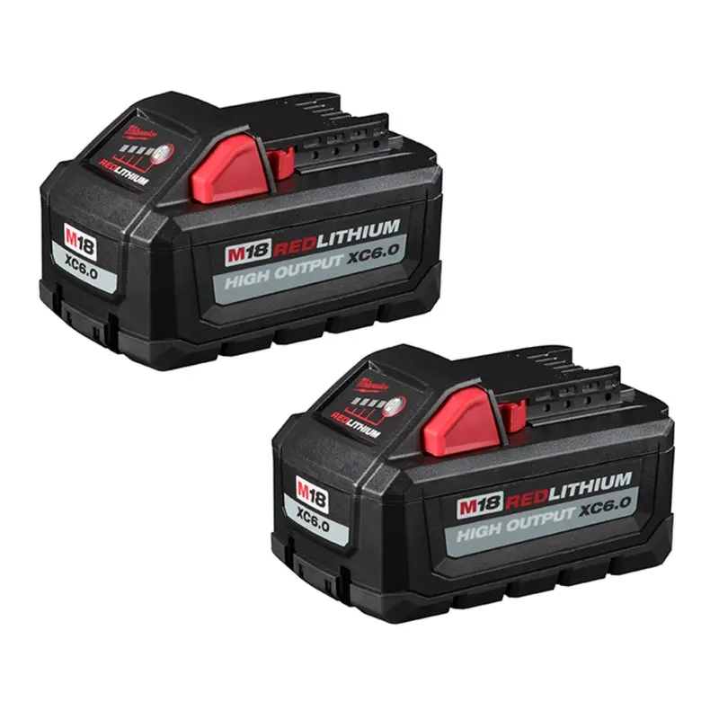 Milwaukee 48-11-1862 M18 REDLITHIUM HIGH OUTPUT XC 6.0Ah Battery 2-Pack (PROMO)