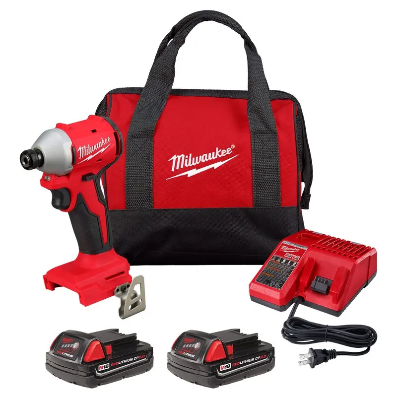 Milwaukee PROMO 3650-22CT M18 Compact Brushless 1/4" Hex Impact Driver Kit with 2 Batteries (PROMO)