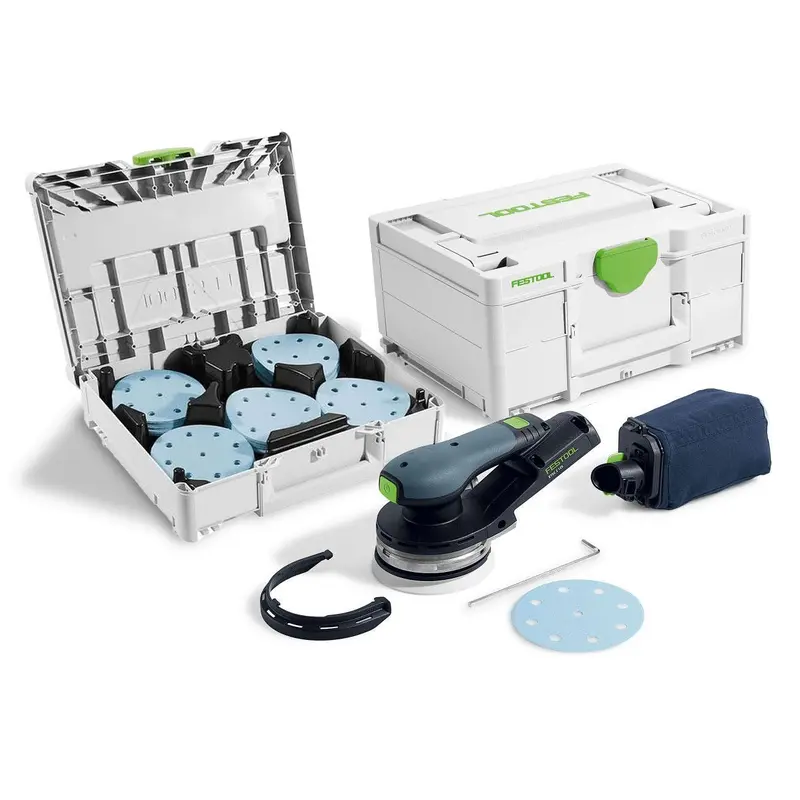 Festool Cordless 18V ETSC 2 125mm (5-in.) Sander w/ 100-Piece GRANAT Abrasive Systainer Set