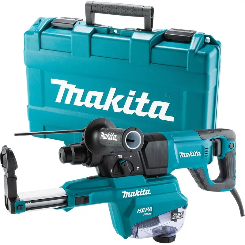 Makita PROMO HR2663 Corded 1" SDS-PLUS AVT Rotary Hammer, w/ HEPA Dust Extractor (D-handle) (PROMO)