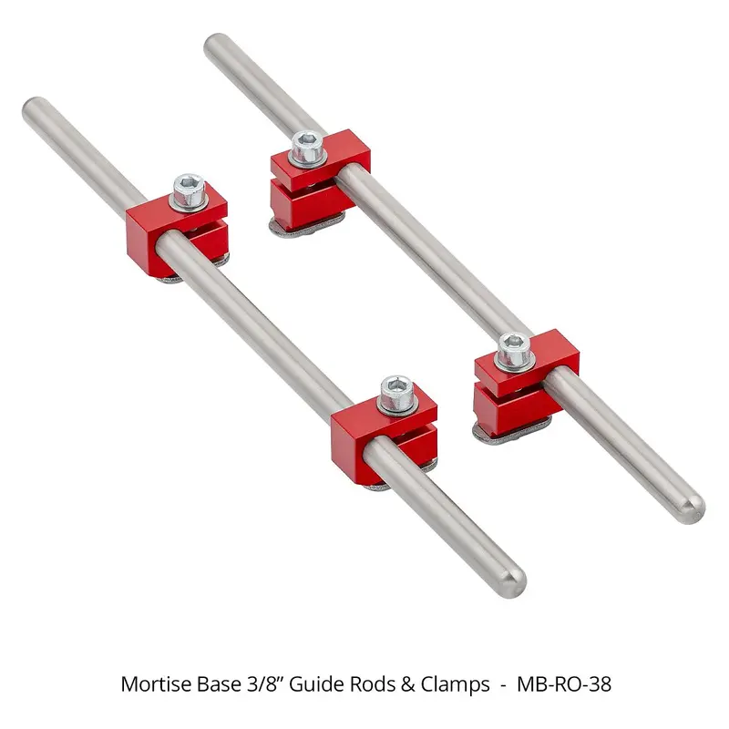 MB-RO-38 Mortise Base, 3/8" Guide Rods And Clamps Only