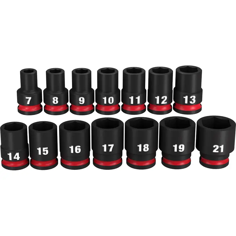 Milwaukee 49-66-7007 14-Piece SHOCKWAVE 3/8-Inch Drive Metric Standard 6-Point Impact Duty Socket Set (PROMO)