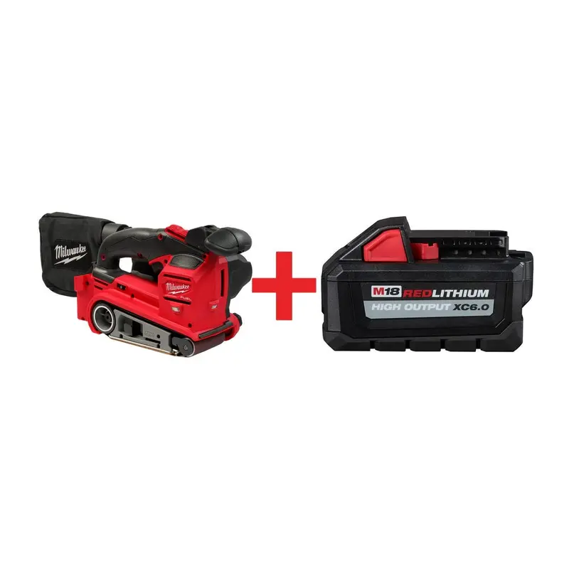 Milwaukee M18 FUEL 3-in. x 18-in. Belt Sander with XC 6.0Ah Battery Pack