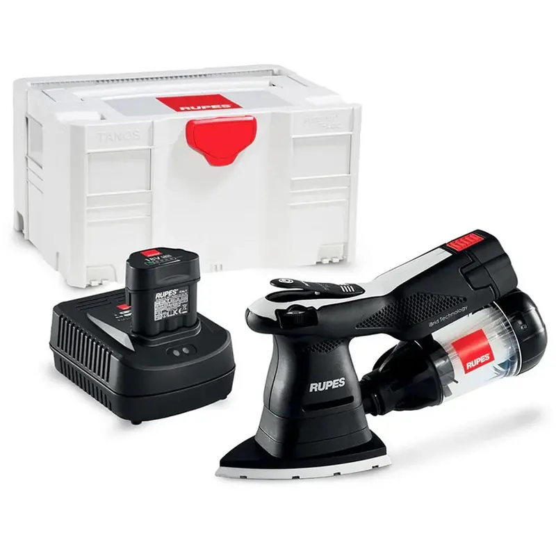 Rupes HSS73/BETA IBRID Orbital Sander Delta HSS73 w/ Charger and Batteries In Systainer