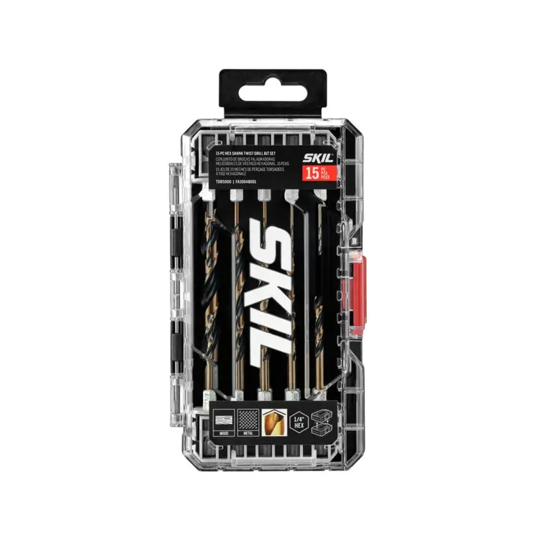 SKIL TDB5000 15-Piece Hex Shank Twist Drill Bit Set (PROMO)