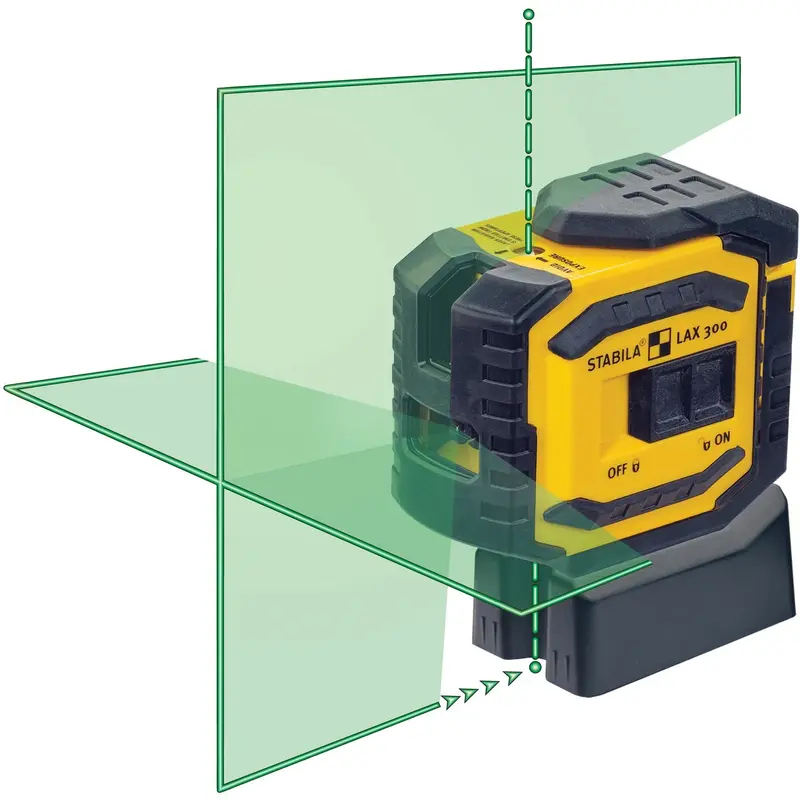 Stabila 03185 LAX300G Green Beam Cross Line Plus Plumb Dots Laser Level (PROMO)