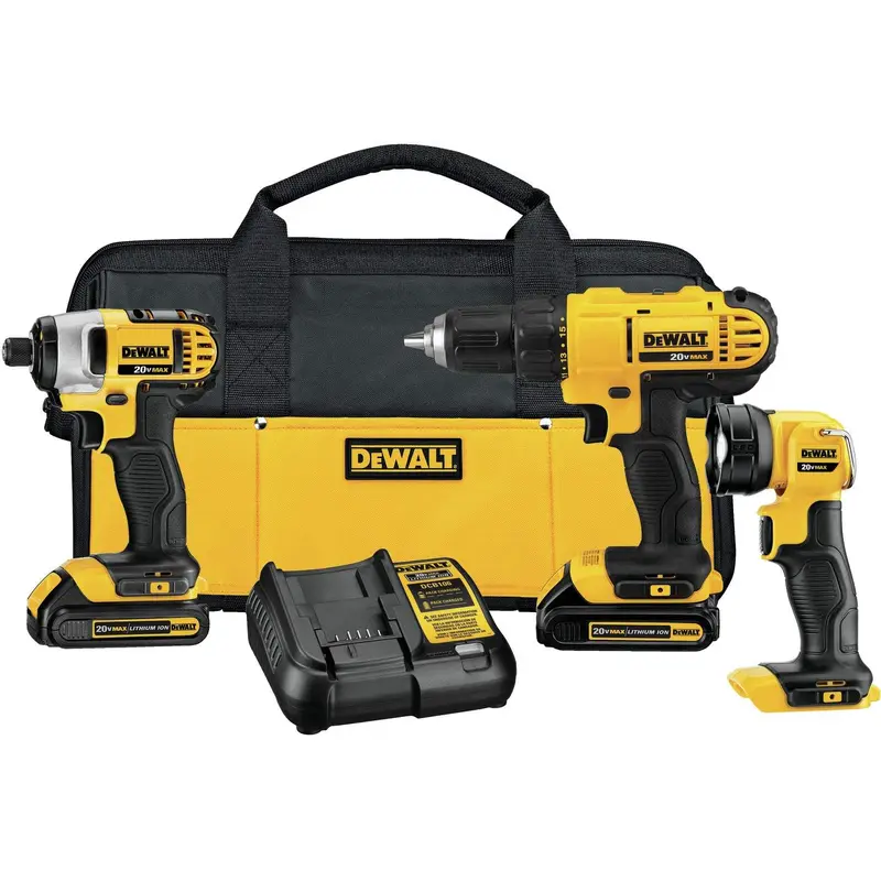 DeWalt DCK340C2 20V MAX 3-Piece Combo 1.5Ah Kit (PROMO)