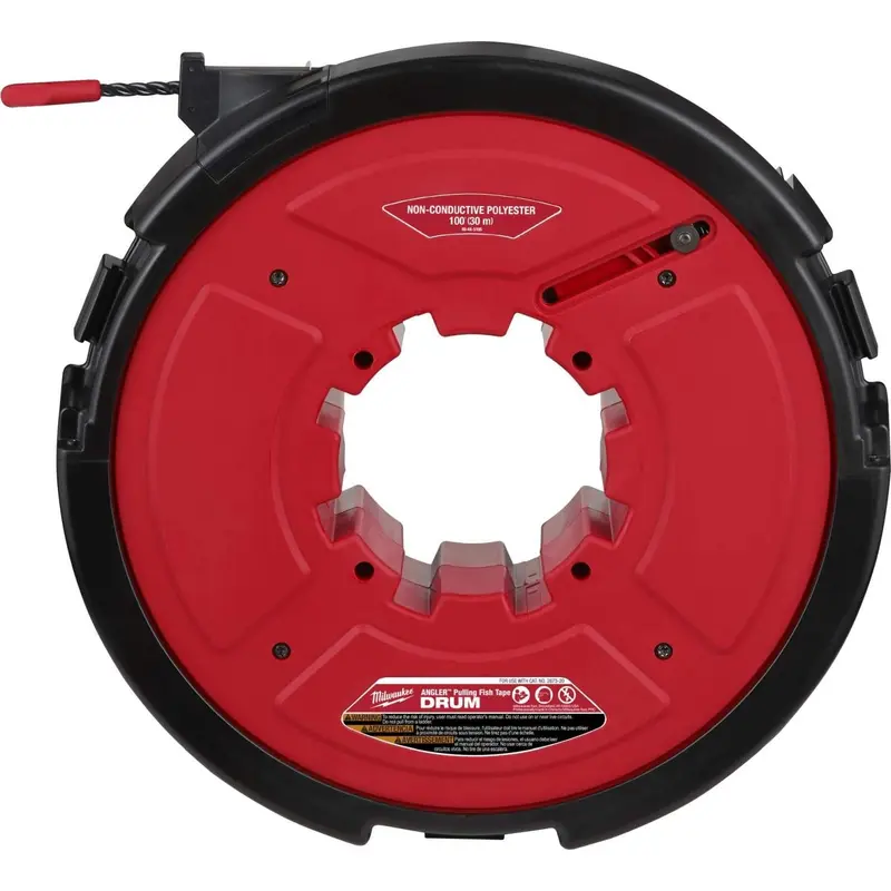 Milwaukee 48-44-5195 Angler 100' Non-Conductive Polyester Pulling Fish Tape Drum (PROMO)