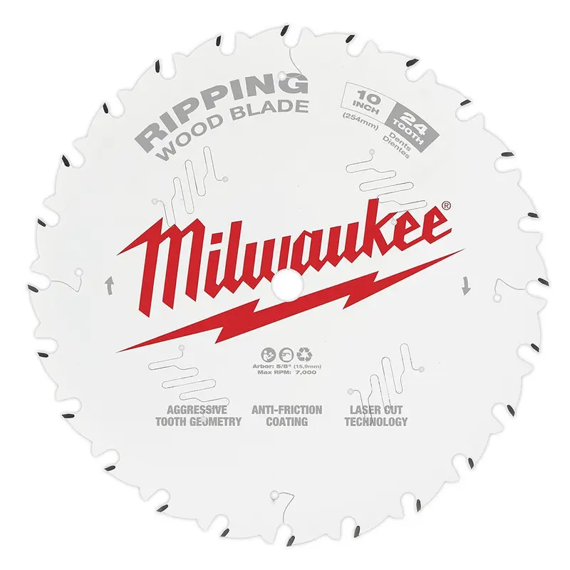 Milwaukee PROMO 48-40-1020 10 in. 24-Tooth Ripping Circular Saw Blade (PROMO)