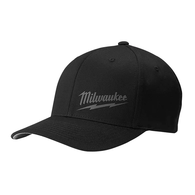 Milwaukee PROMO 504B Black Flexible Stretch-Fit Hat, S/M (PROMO)