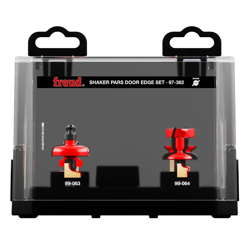 Diablo 97-362 3 Piece Premier Adjustable Shaker Door Edge Router Bit Set