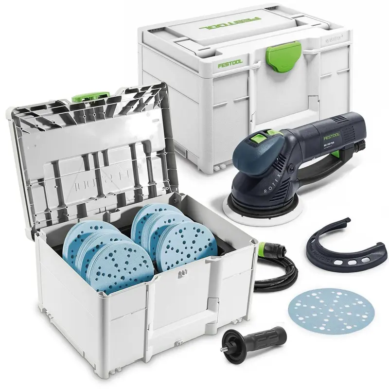 Festool RO 150 FEQ 150mm (6") Rotex Sander Set w/ Granat Abrasive Value Set Systainer