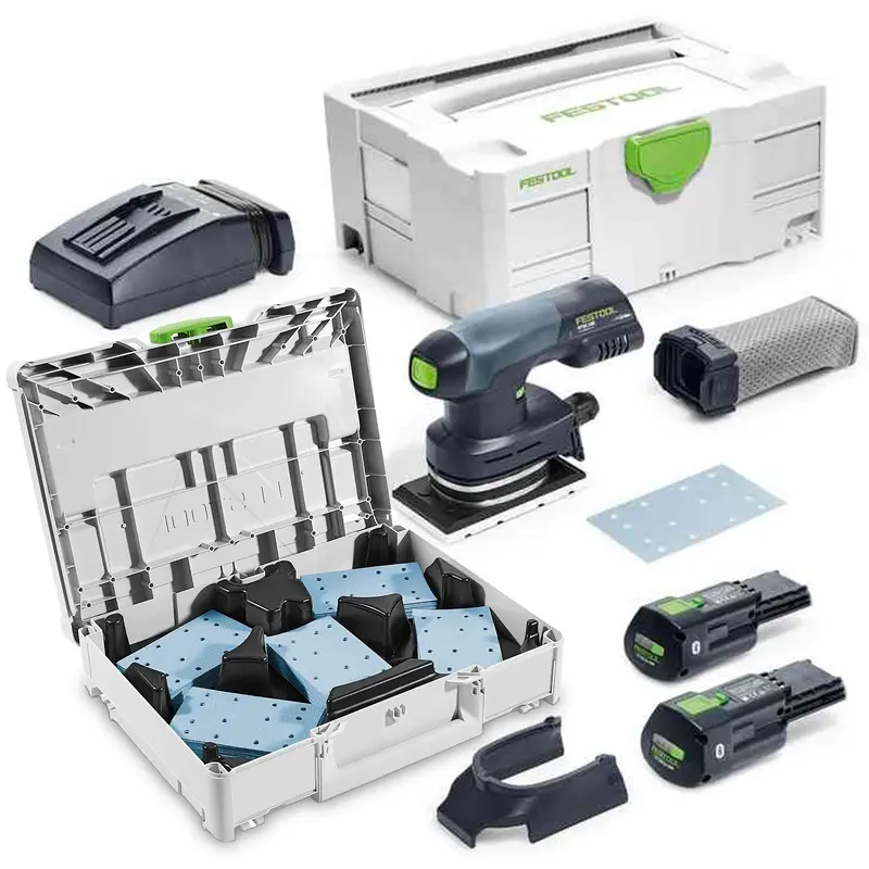 Festool RTSC 400 18V Brushless Hybrid Sander Set w/ Granat Abrasive Value Set Systainer