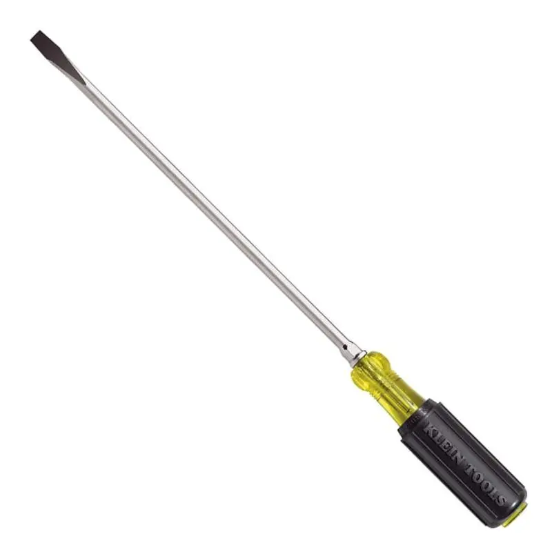 Klein 602-10 3/8" Keystone-Tip Screwdriver  10" Heavy-Duty Round-Shank