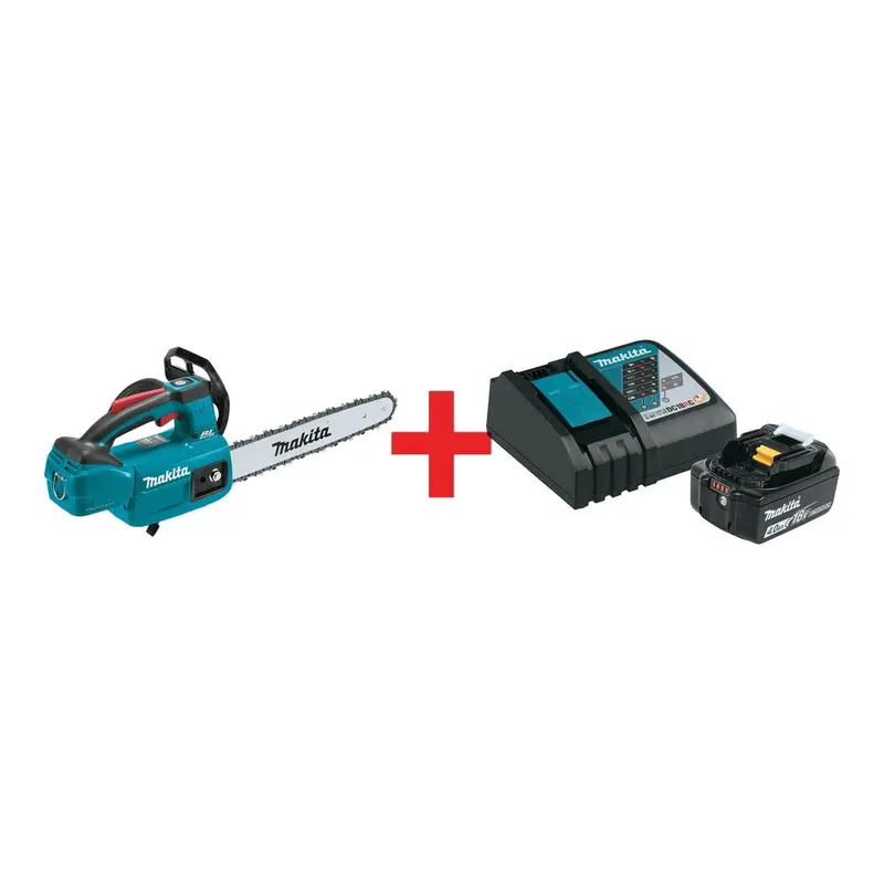 Makita 18V LXT Brushless 12 in. Top Handle Chain Saw with 18V 4.0Ah Battery & Charger Starter Pack