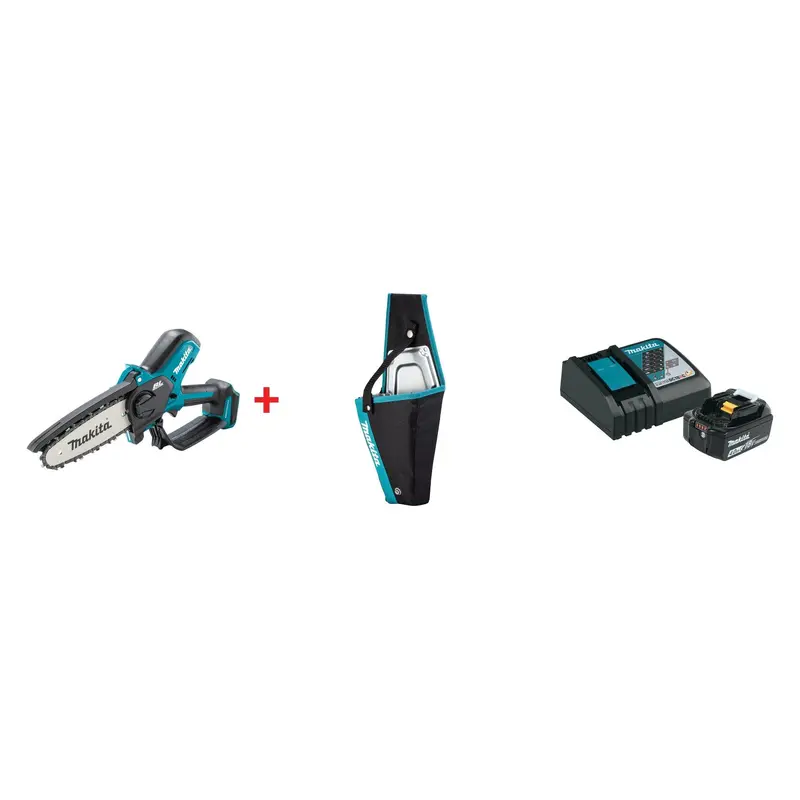 Makita 18V LXT Lithium-Ion Brushless 6" Pruning Saw with Holster and Battery and Charger Starter Pack (4.0Ah)