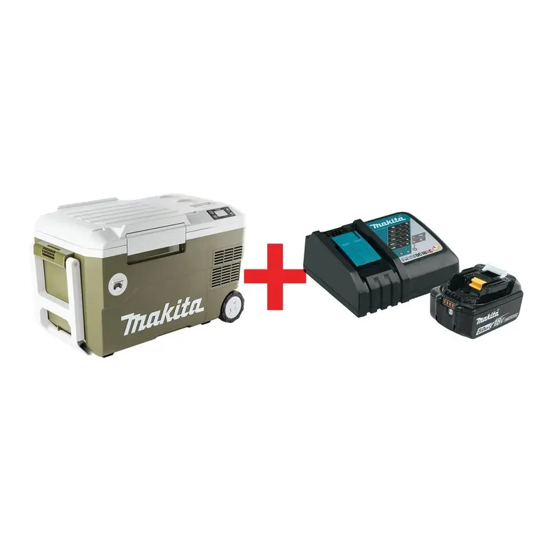 Makita Outdoor Adventure 18V X2 LXT 12V/24V DC Auto AC Cooler/Warmer w/ 18V LXT Battery & Charger Starter Pack (5.0Ah)