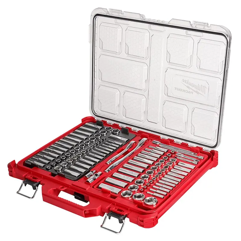 Milwaukee 48-22-9486 106-Piece 1/4" & 3/8" SAE/Metric Ratchet and Socket PACKOUT Set