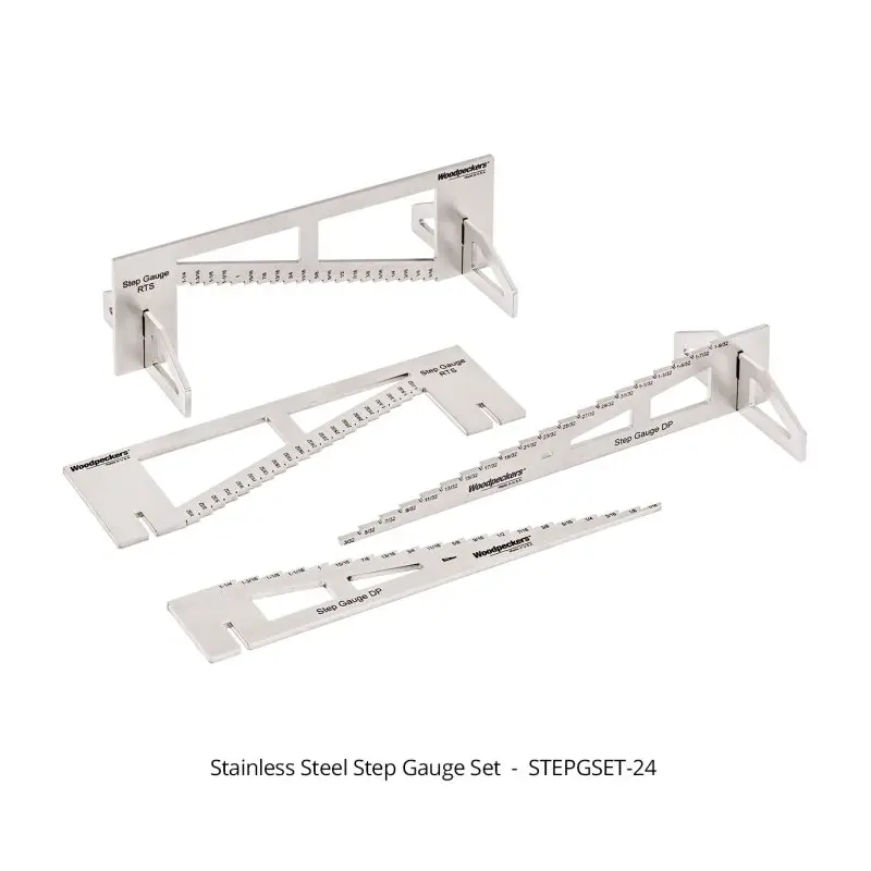 Woodpeckers STEPGSET-24 Stainless Steel Step Gauge Set