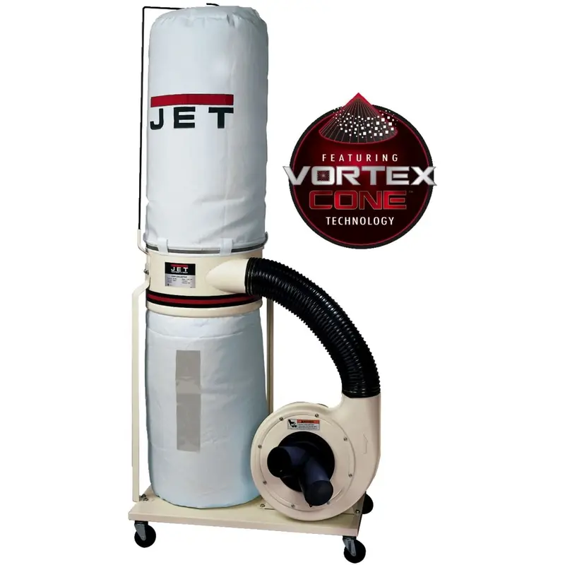 Jet 710703K DC-1200VX-BK3 Dust Collector, 2HP 3PH 230/460V, 30-Micron Bag Filter Kit