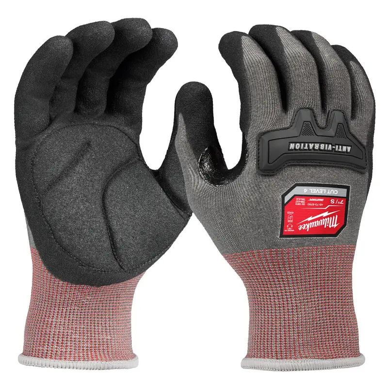 Milwaukee Anti-Vibration Cut Level 4 High Dexterity Nitrile Dipped Glove