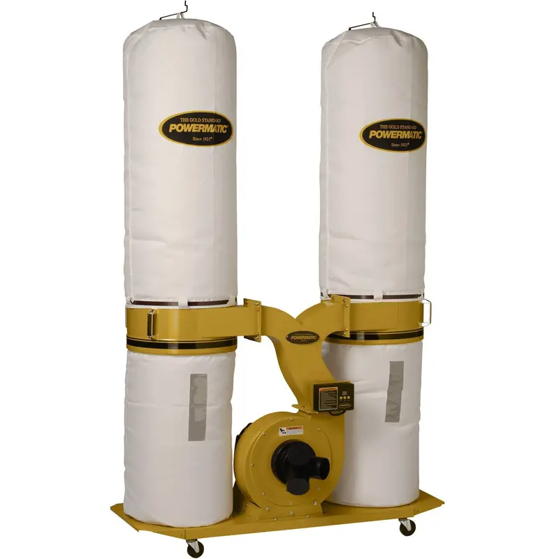 Powermatic 1792073K PM1900TX-BK3 Dust Collector, 3HP 3PH 230/460V, 30-Micron Bag Filter Kit