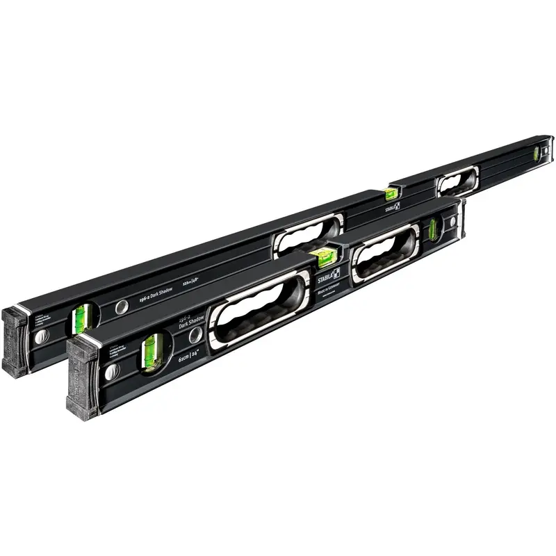 Stabila 37300 2-Piece Type 196 2-Piece Dark Shadow 24 in. / 48 in. Level Set