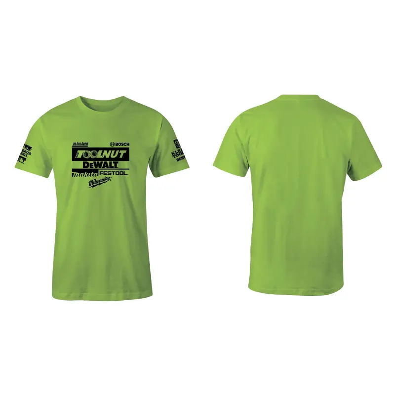 Tool Nut Official T-Shirt Hi-Vis Green Edition