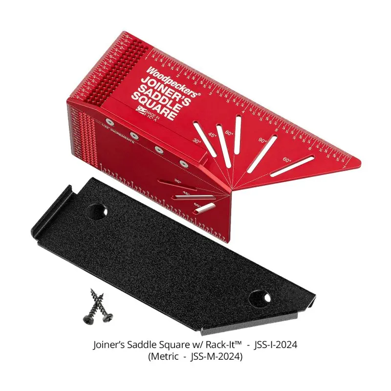 Woodpeckers JSS-I-2024 Joiner's Saddle Square w/ Rack-It, Inch