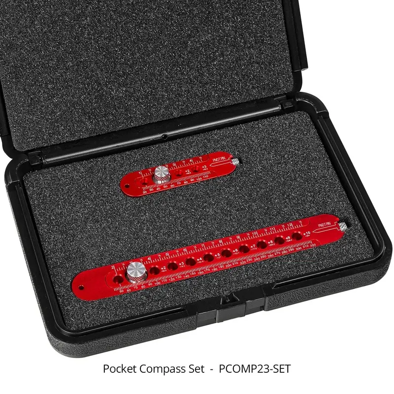 Woodpeckers OneTIME Tool Pocket Compass 2023 Set w/ Case - ORDER DEADLINE MAY 15, 2023