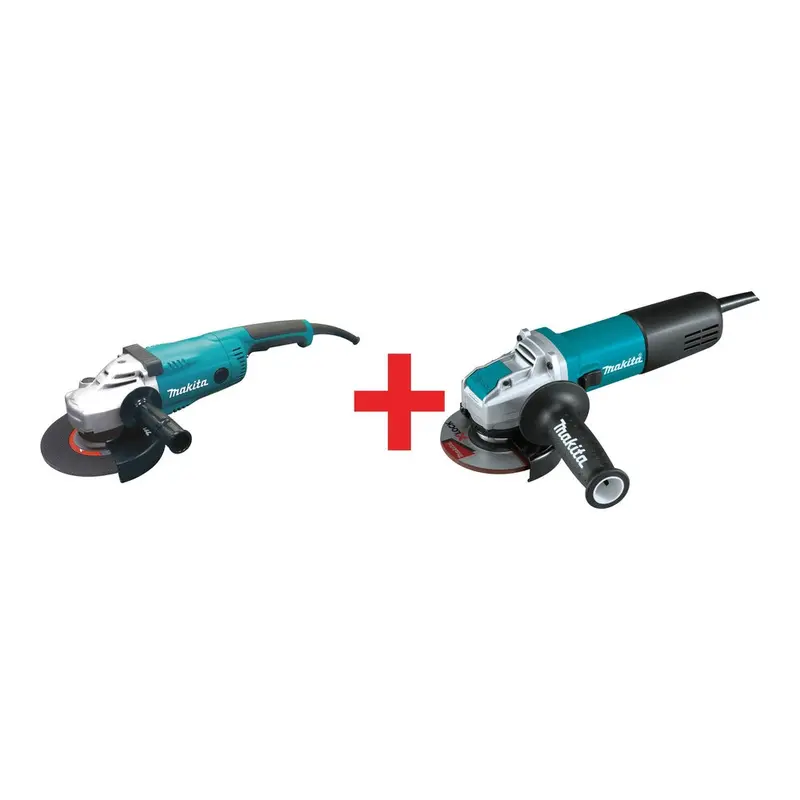 Makita 7" Angle Grinder with 4-1/2" X-LOCK Angle Grinder, with AC/DC Switch