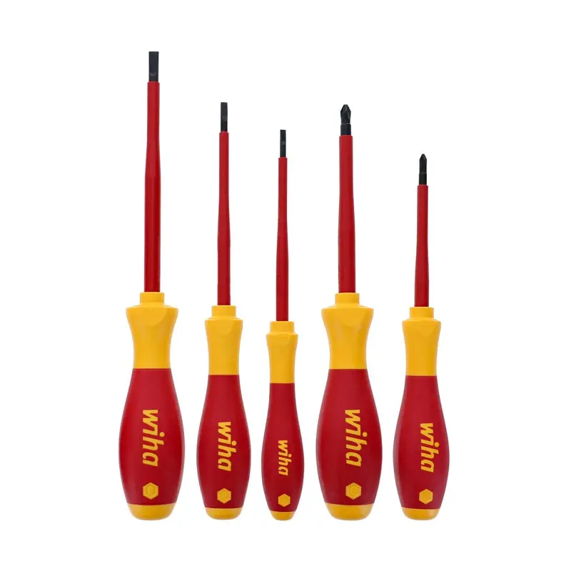 Wiha 32084 5-Piece Insulated SoftFinish Screwdriver Set