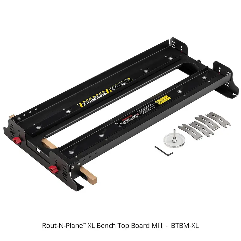 Woodpeckers BTBM-XL Rout-N-Plane Benchtop Board Mill XL - 24 in. Capacity