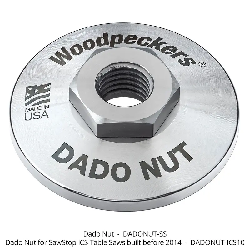 Woodpeckers DADONUT-SS Dado Nut for SawStop Table Saws