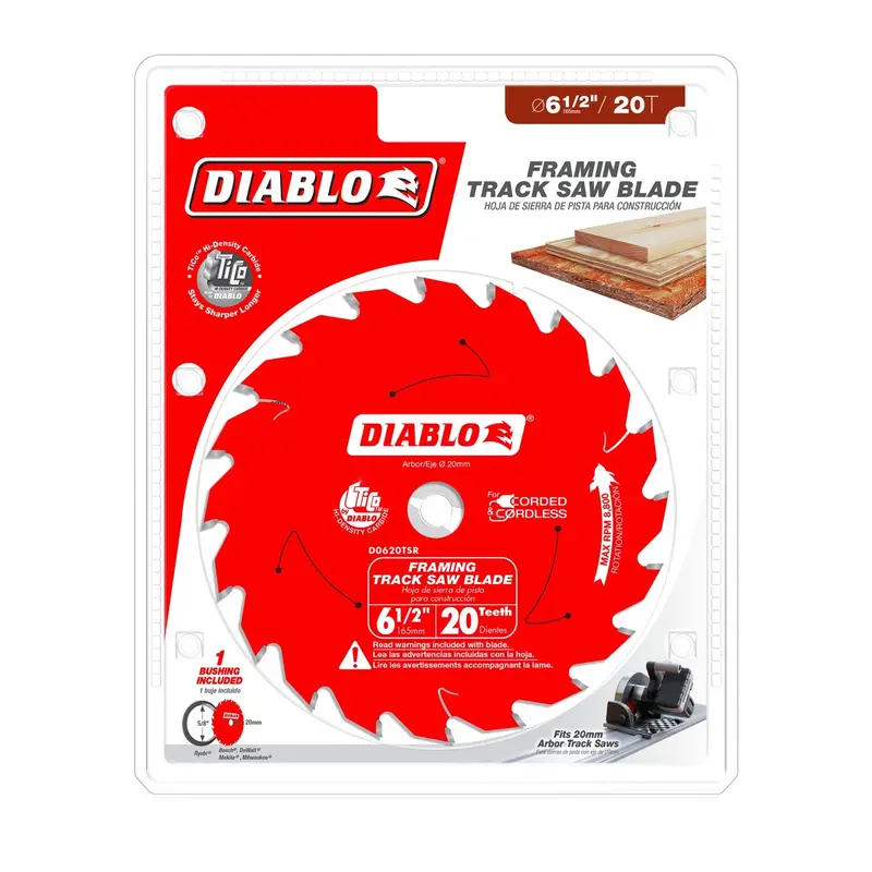 Diablo D0620TSR 6-1/2 in. 20-Teeth Track Saw Blade for Framing