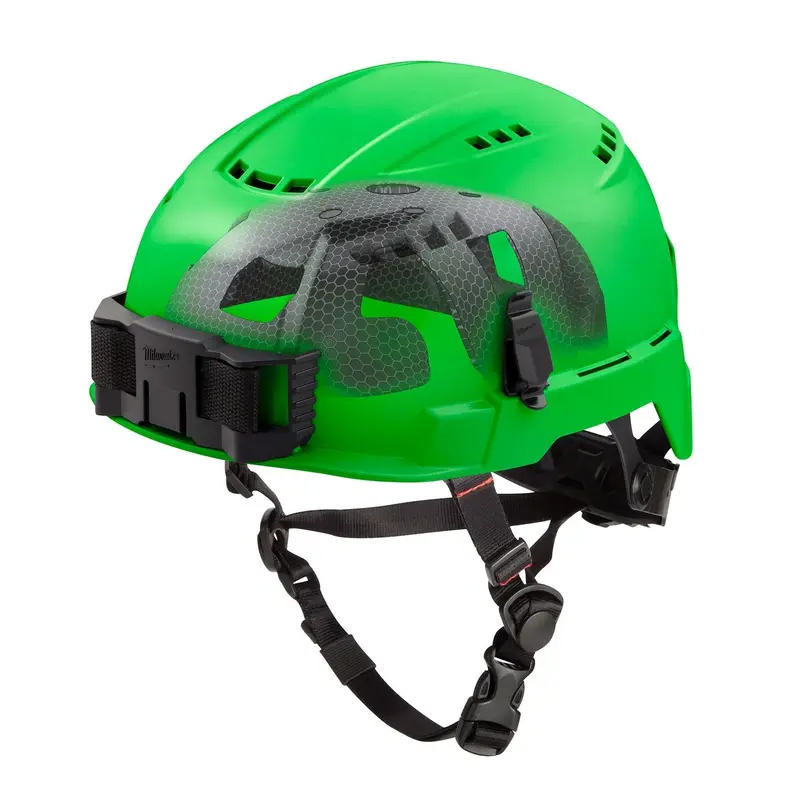 Milwaukee 48-73-1356 BOLT Green Vented Safety Helmet with IMPACT ARMOR Liner (USA) - Type 2, Class C