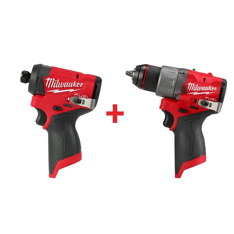 Milwaukee M12 FUEL 1/4-in. Hex Impact Driver and 1/2-in. Drill/Driver (Bare Tools)