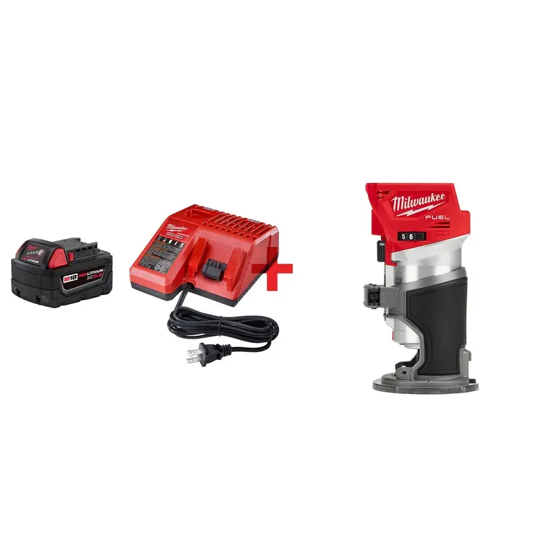 Milwaukee M18 FUEL Brushless Compact Router with XC5.0 System Starter Kit