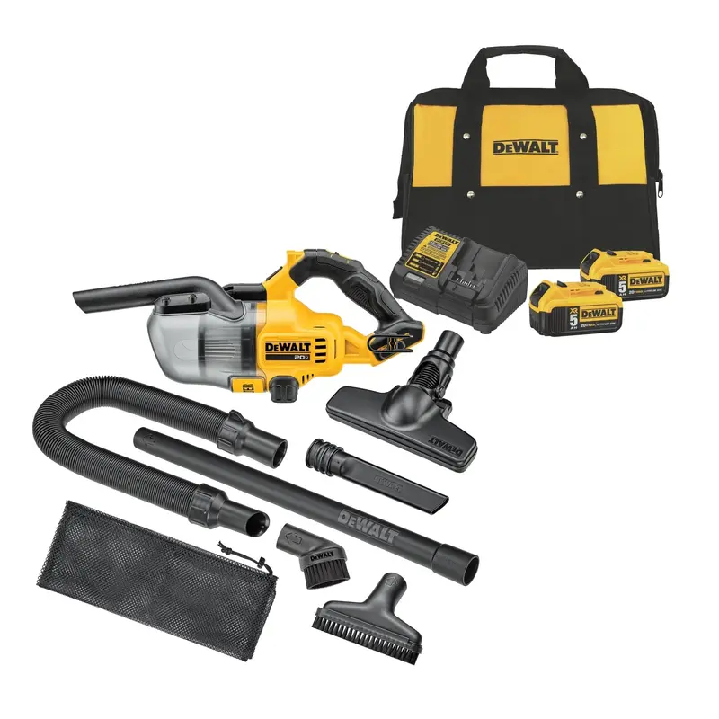 DeWalt 20V MAX Cordless Handheld HEPA Stick Vacuum w/ 20V MAX 5.0Ah Starter Kit