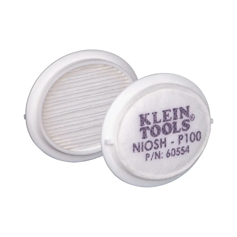 Klein Tools 60554 P100 Half-Mask Respirator Replacement Filter (2-Pack)