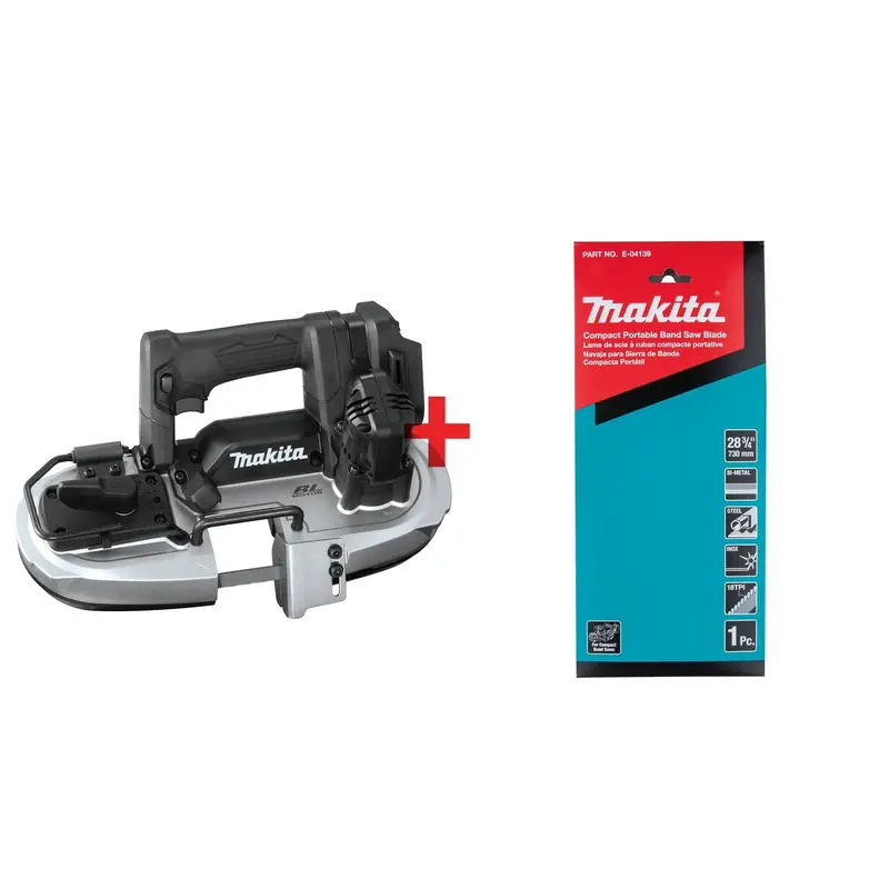 Makita 18V LXT Lithium-Ion Sub-Compact Brushless Cordless Band Saw plus 28-3/4-Inch 18 TPI Saw Blade